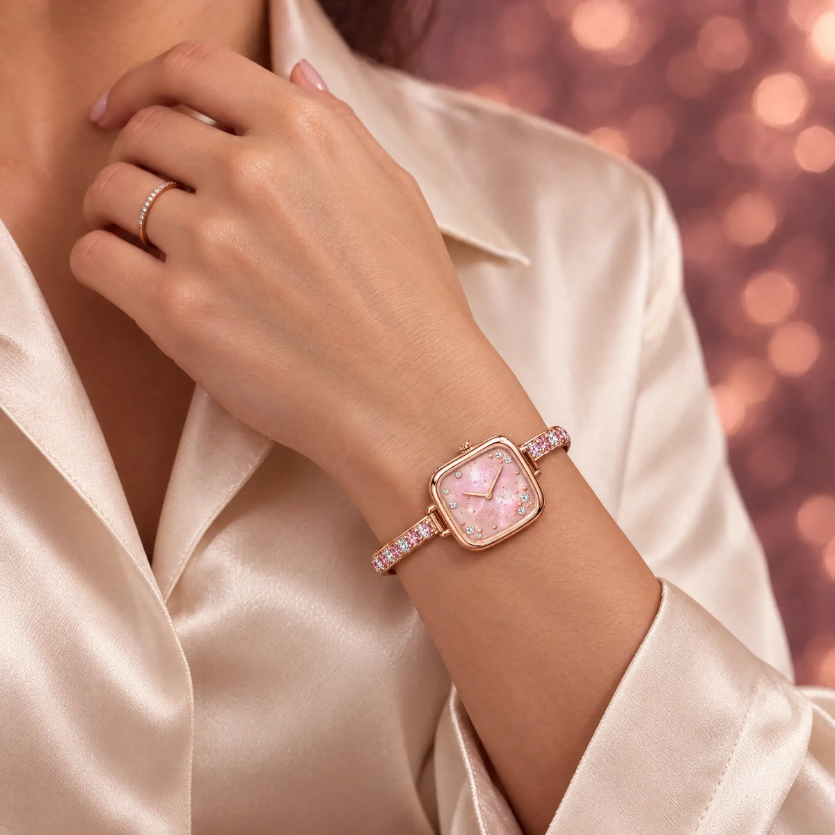 Celeste Adjustable Bangle Watch
